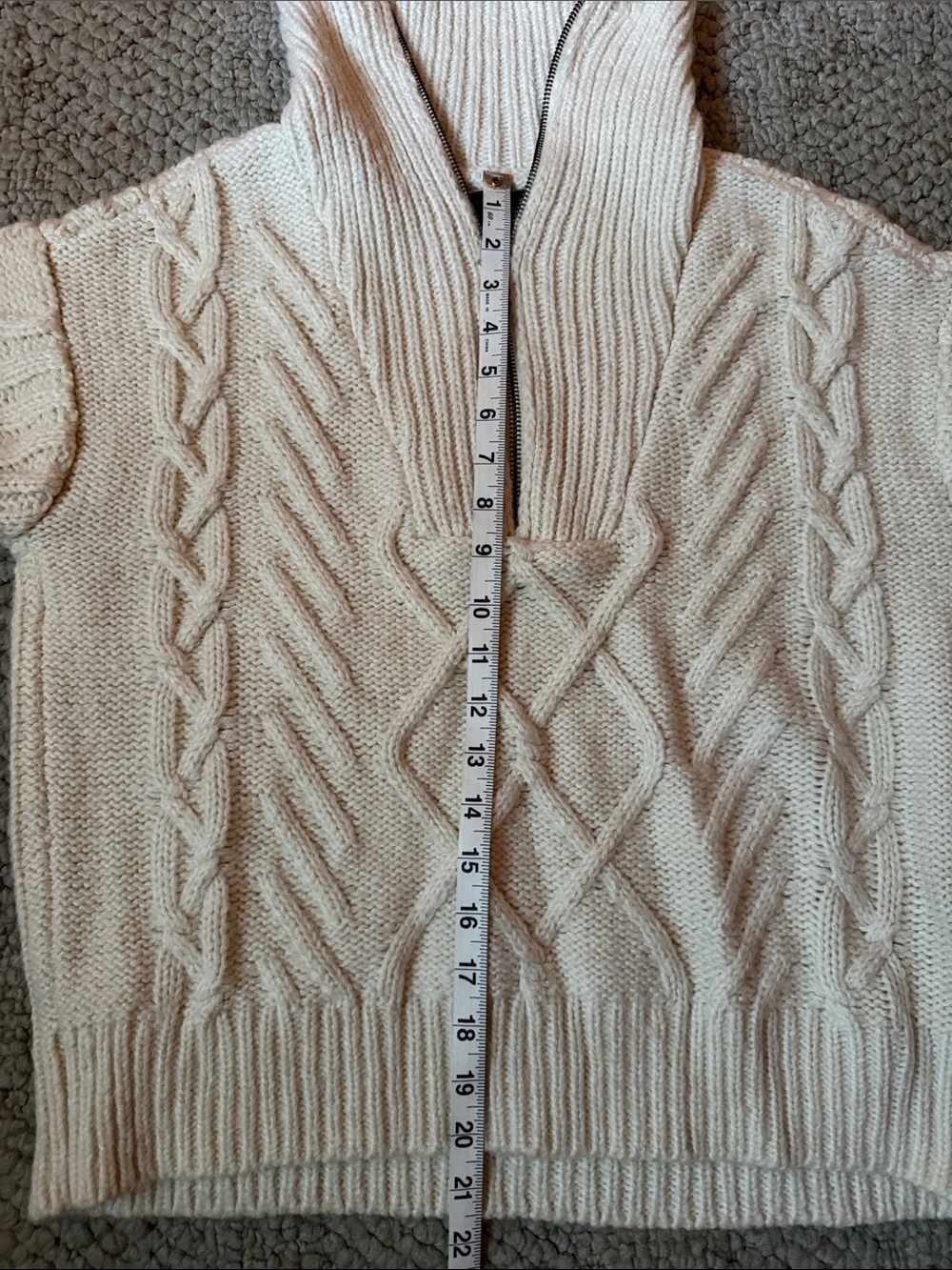 Sanctuary Cream Cable Knit Sweater - Picture 10 of 10
